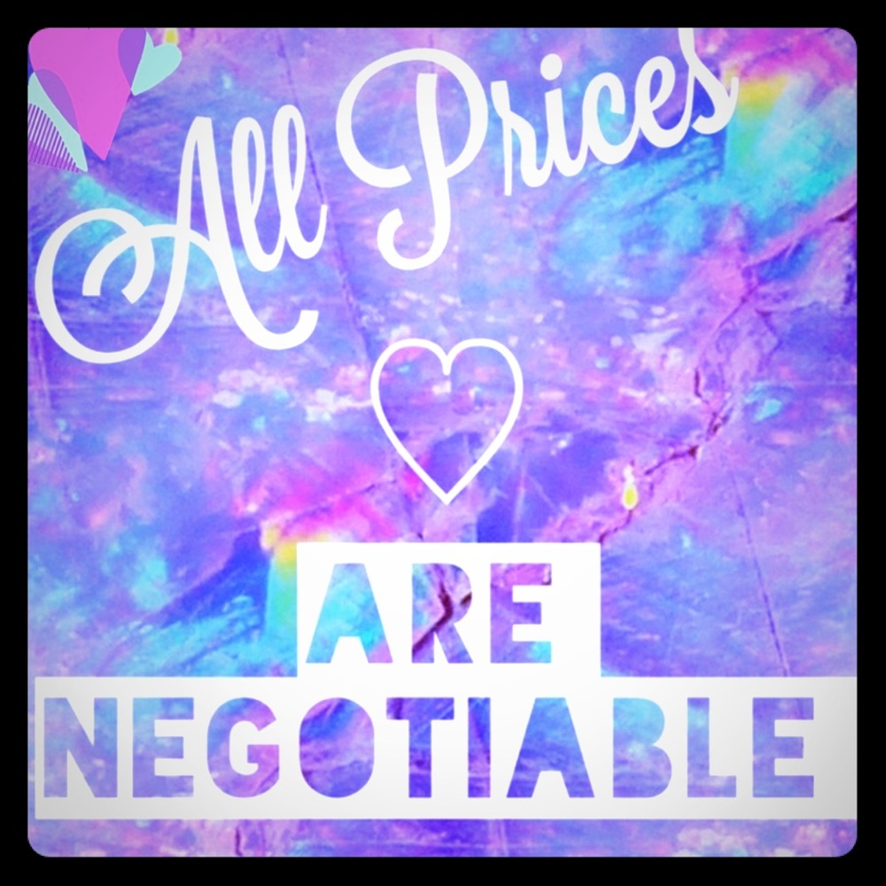 All Prices Are Negotiable! Make me an offer!!!💕☺️